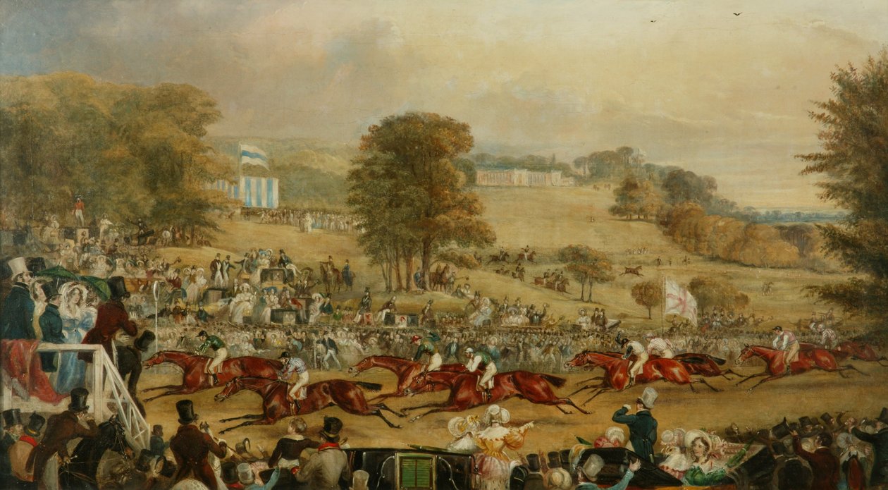 Heaton Park Races, Manchester (olie på lærred) af Francis Calcraft Turner