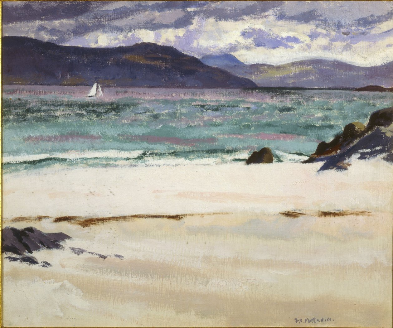 Ben Bhuie fra North End, Iona, ca. 1926 (olie på panel) af Francis Campbell Boileau Cadell