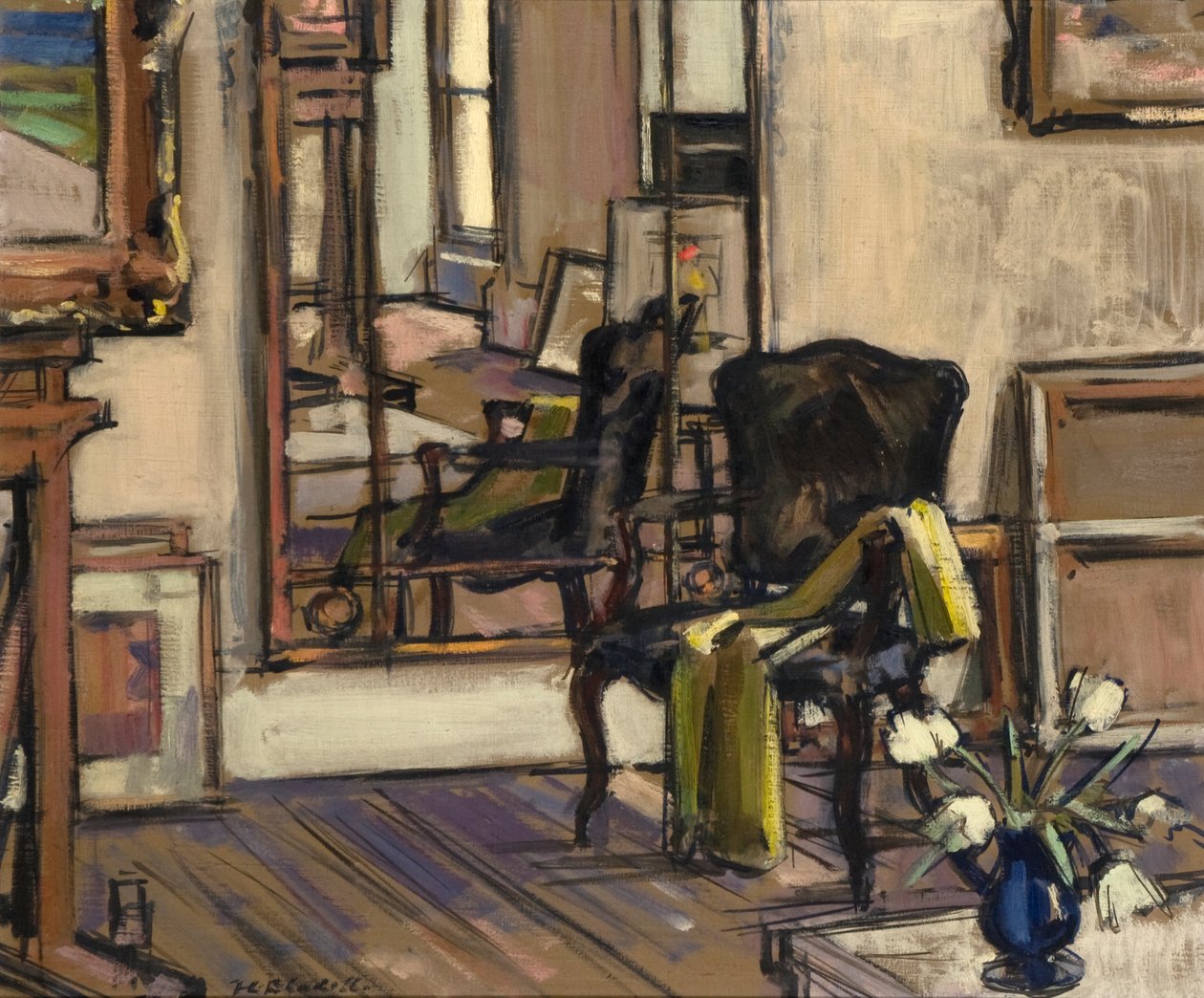 Interiør, Regent Terrace, Edinburgh, 1932-33 af Francis Campbell Boileau Cadell