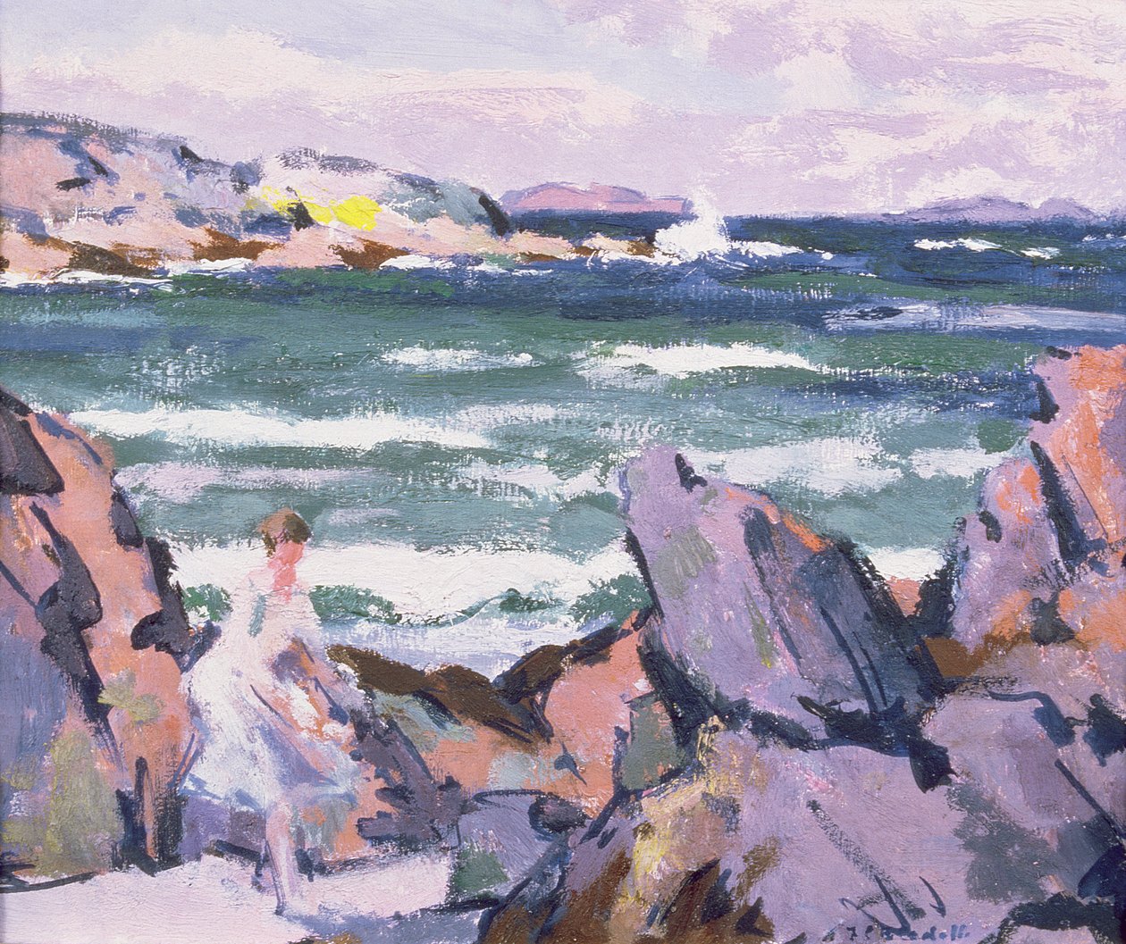 North Wind, Iona (Baderen) af Francis Campbell Boileau Cadell