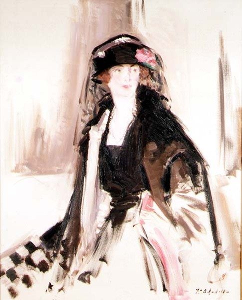Portræt af Lady Lavery af Francis Campbell Boileau Cadell