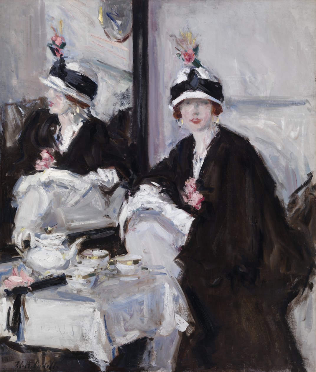 Reflekser (olie på lærred) af Francis Campbell Boileau Cadell