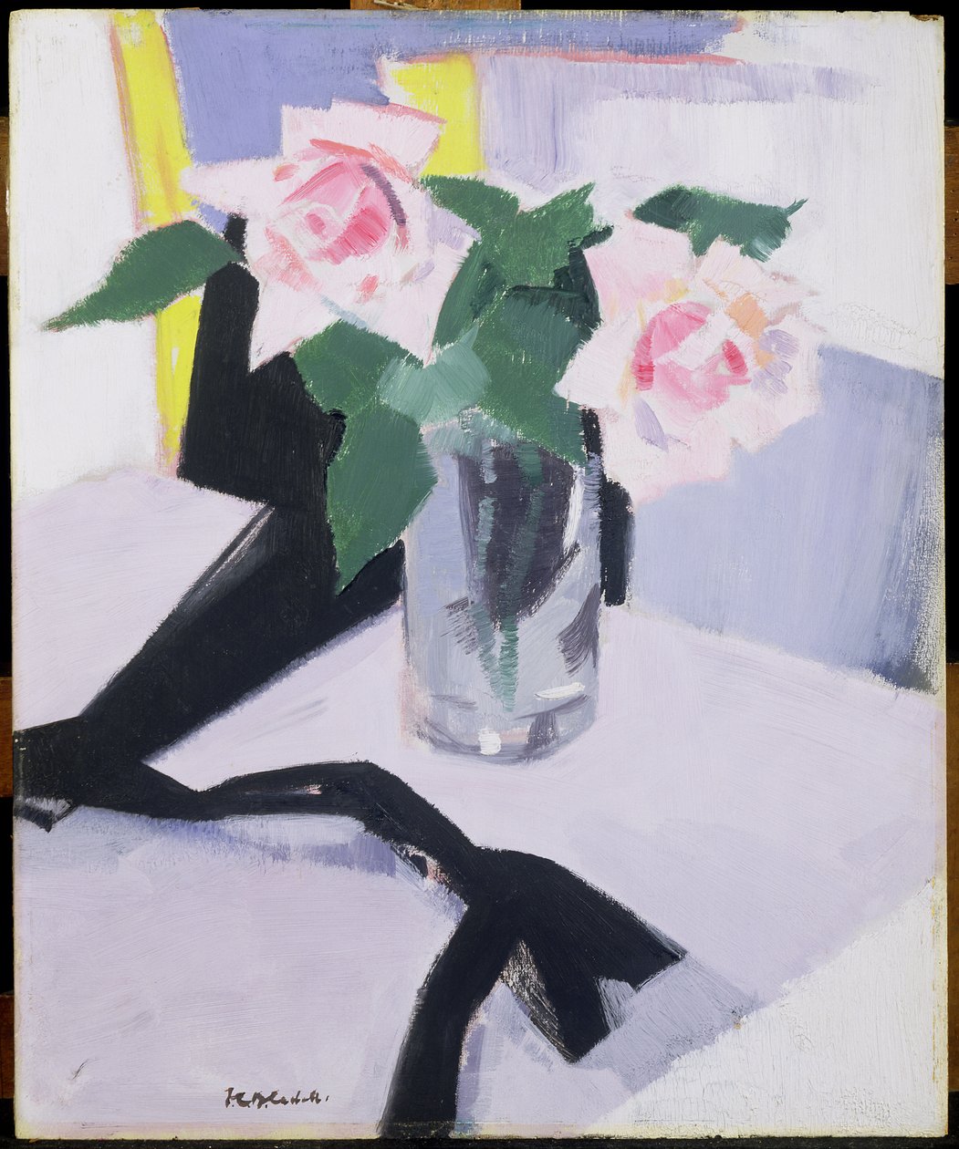 Roses at Cassis, 1921 (olie på krydsfiner) af Francis Campbell Boileau Cadell