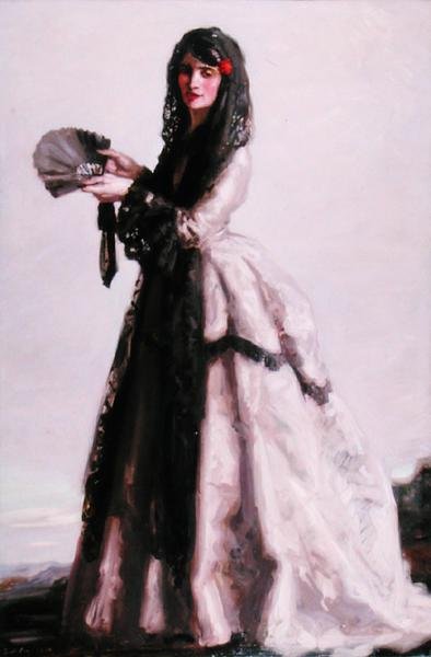 Spansk dame af Francis Campbell Boileau Cadell