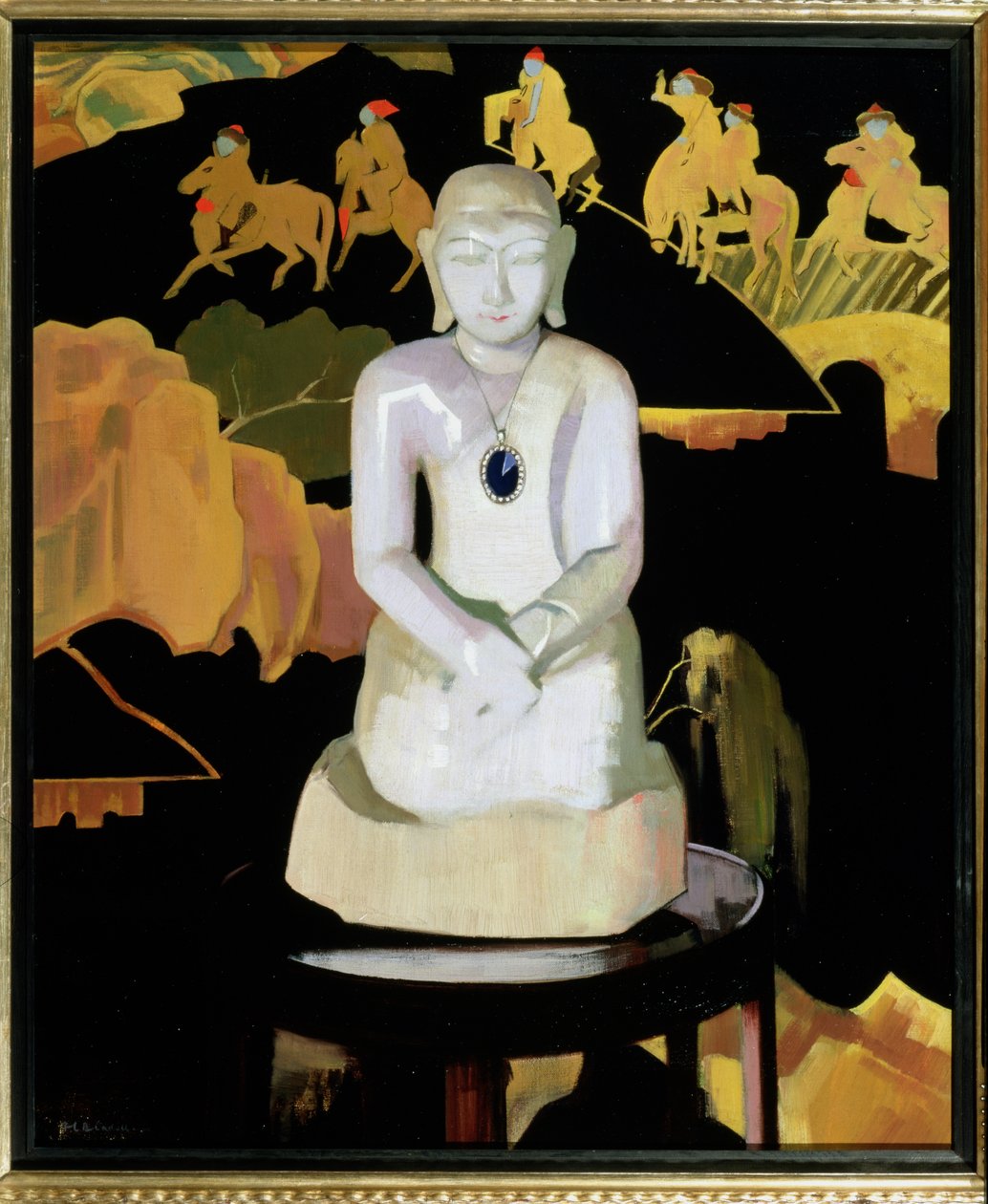 Buddha (sort og guld) ca. 1929-30 af Francis Campbell Boileau Cadell