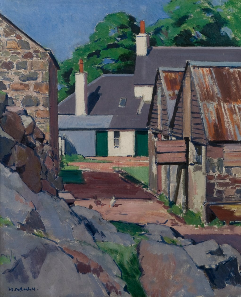 Gården, Isle of Mull af Francis Campbell Boileau Cadell