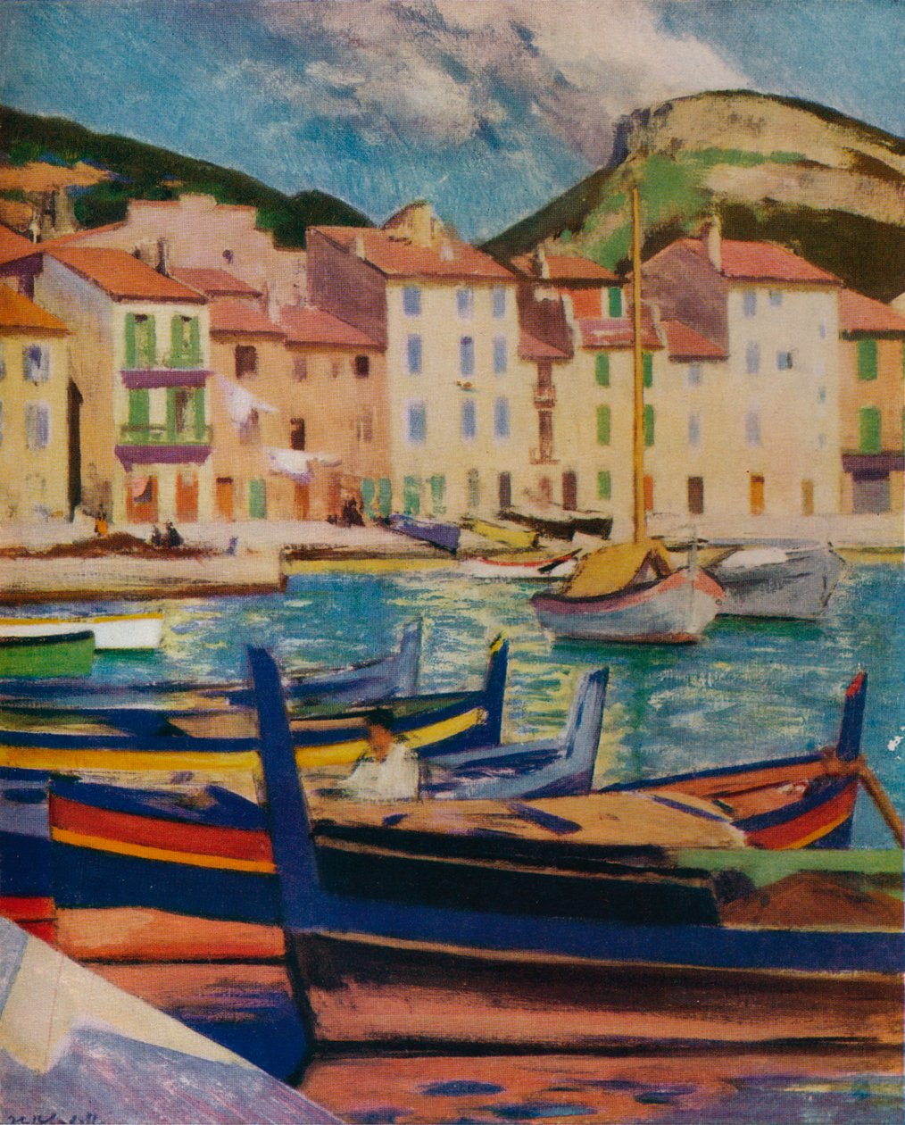 Havnen, Cassis, c1924 1932 af Francis Campbell Boileau Cadell