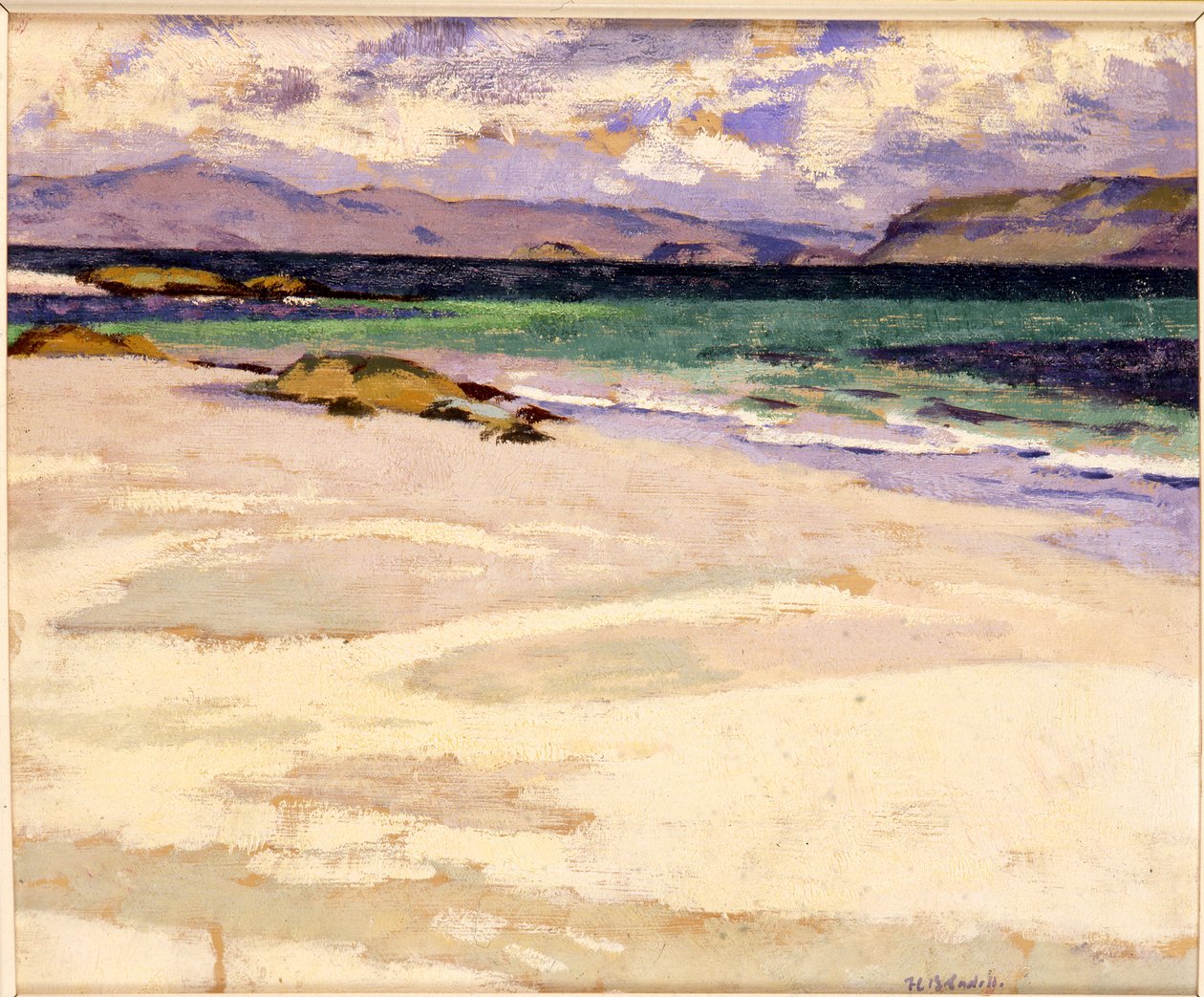 The White Strand, Iona (olie på lærred) af Francis Campbell Boileau Cadell