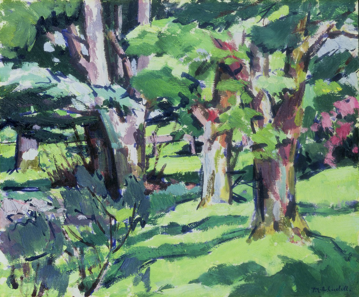 Træer ved Auchinleck, Ayrshire af Francis Campbell Boileau Cadell