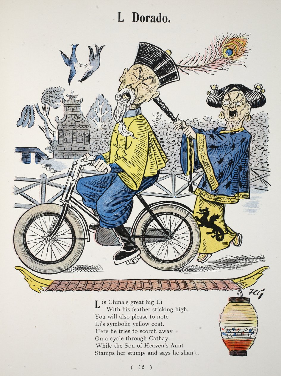 L Dorado, illustration fra The Struwwelpeter Alphabet, vers af Harold Begbie (1871–1929) af Francis Carruthers Gould