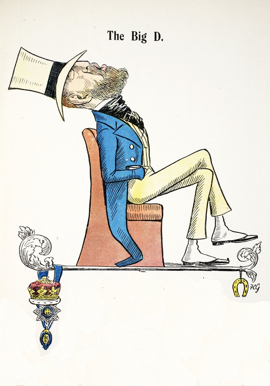 The Big D, illustration fra The Struwwelpeter Alphabet, vers af Harold Begbie (1871–1929) af Francis Carruthers Gould