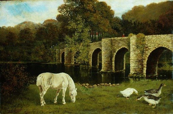 En bro over floden Stour af Francis Cecil Boult