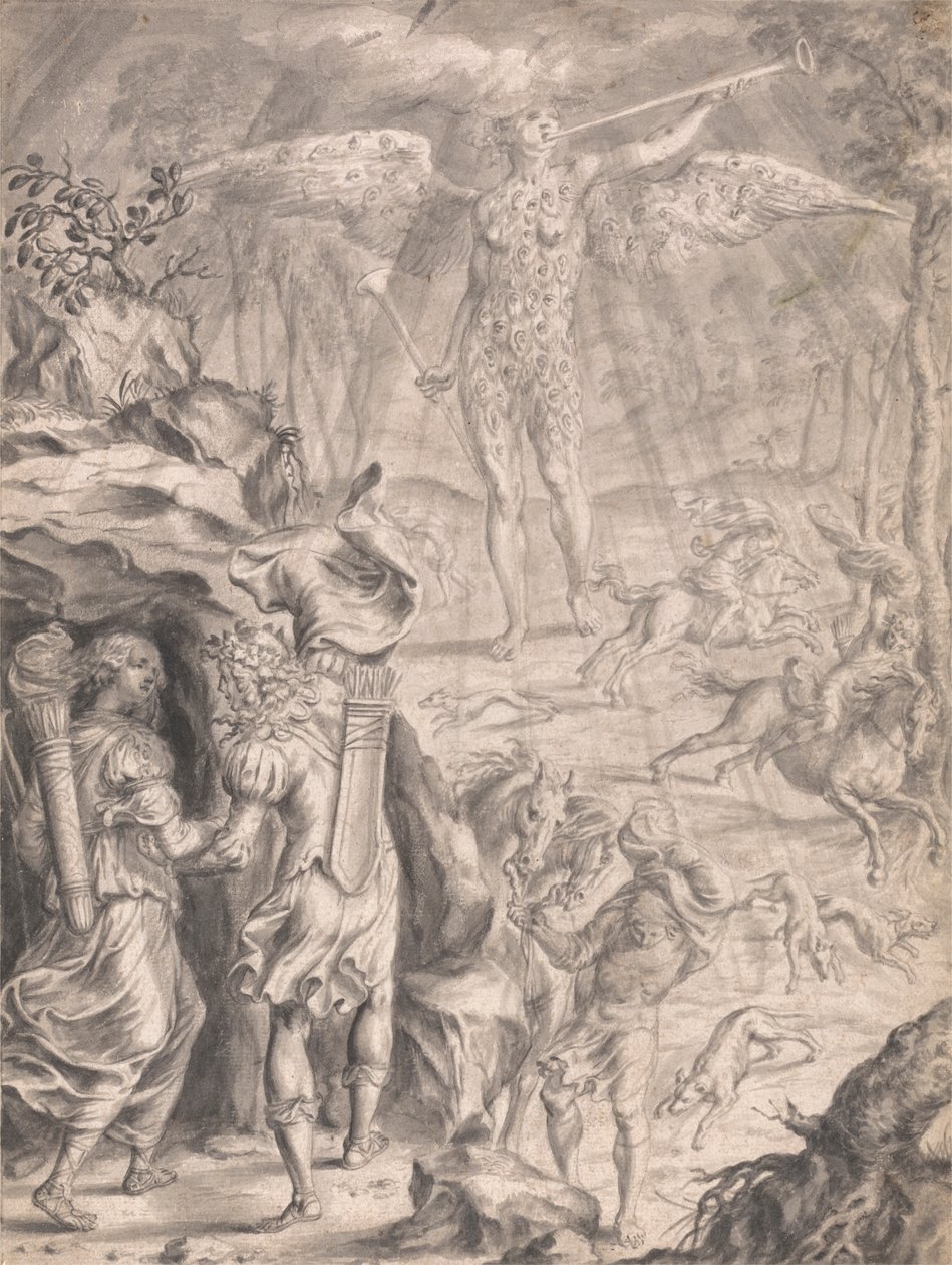 Dido og Aeneas husly i en hule af Francis Cleyn