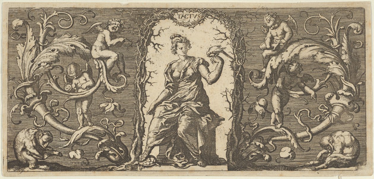 Touch Tactus, fra Five Senses Five Senses, ca. 1655 af Francis Cleyn