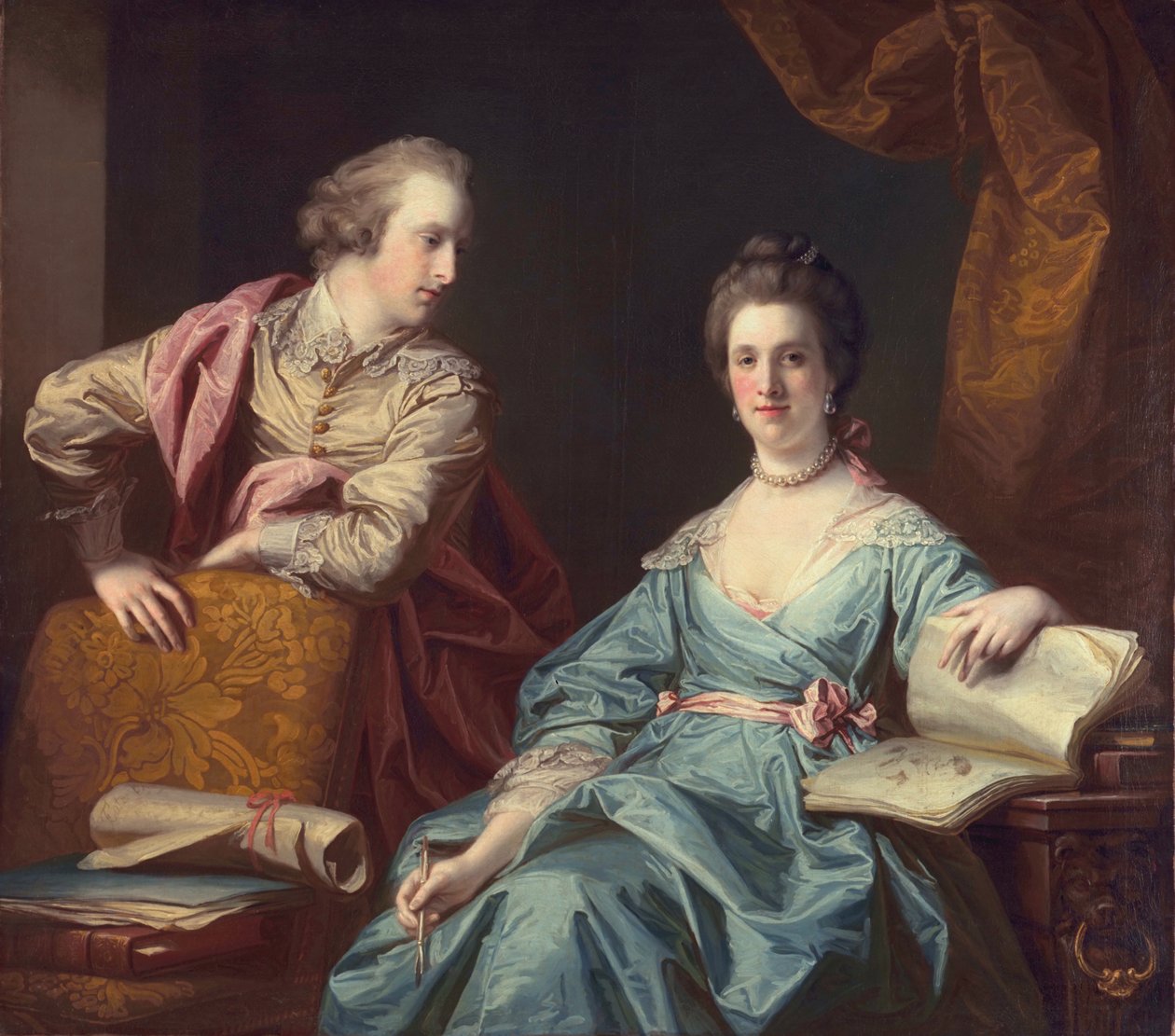Isabel og Thomas Crathorne, 1767 af Francis Cotes