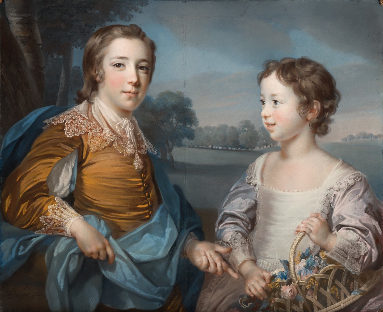 Portræt af Joseph (1741-1786) og hans bror John Gulston (1750-1764) af Francis Cotes