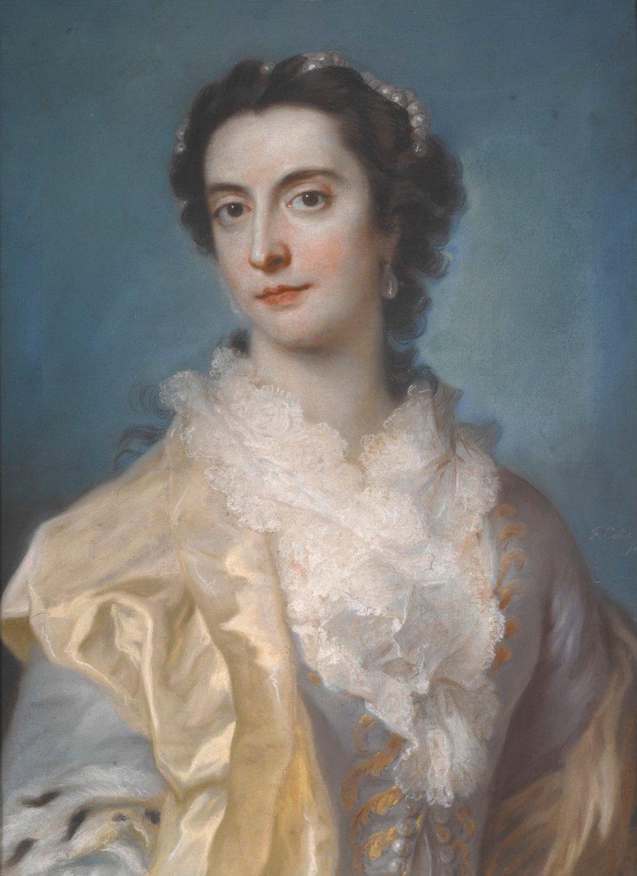 Portræt af en dame af Francis Cotes