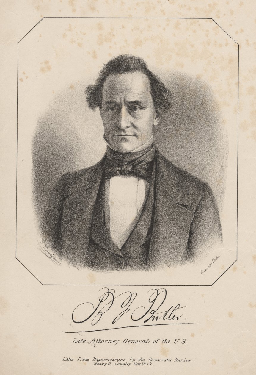 B.J. Butler, litho af Henry G. Langley, 1840 af Francis D