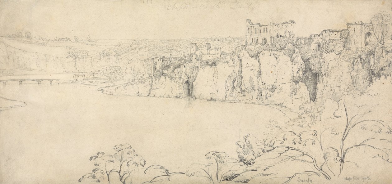 Chepstow Castle på Wye af Francis Danby