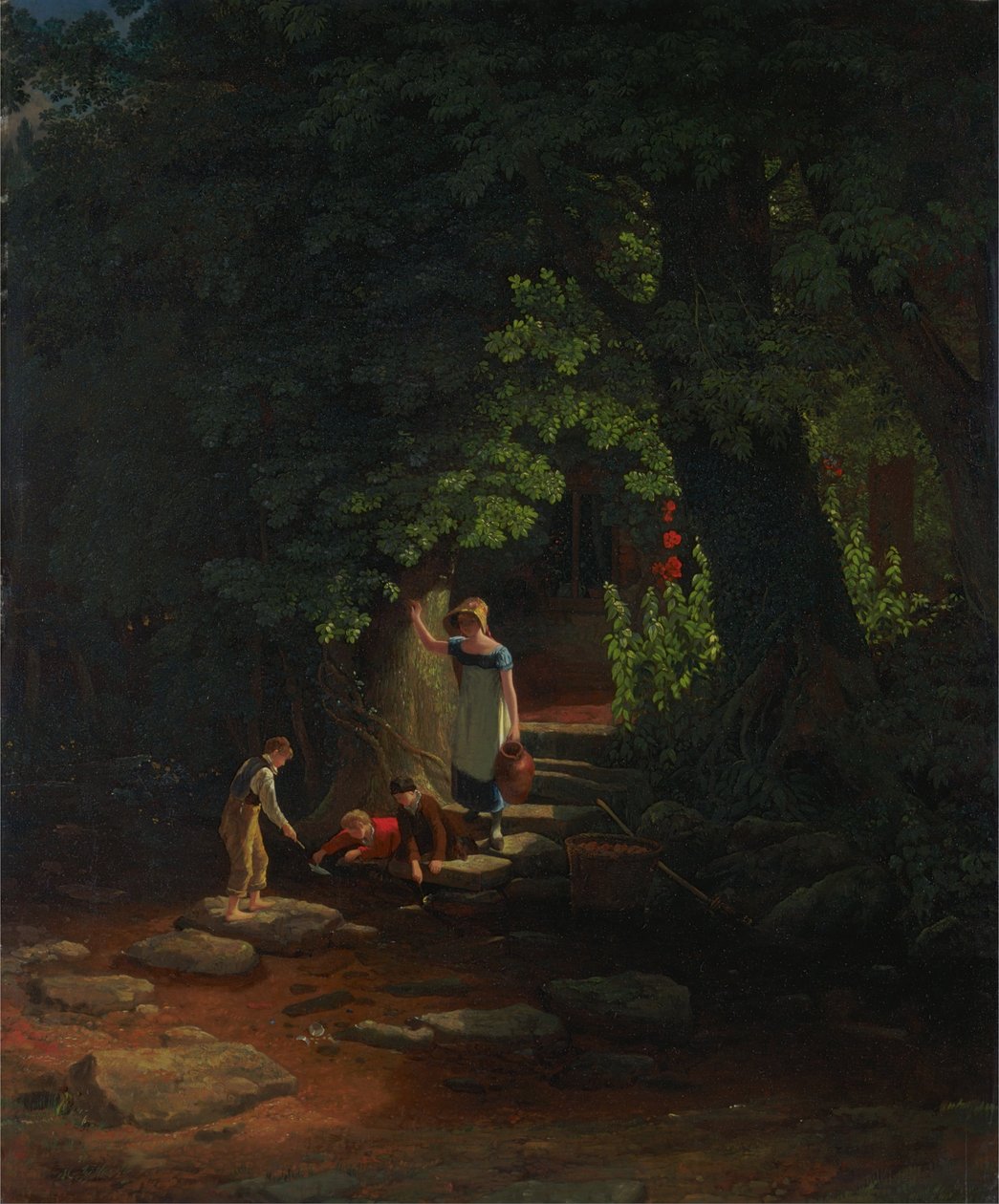 Børn ved en bæk af Francis Danby