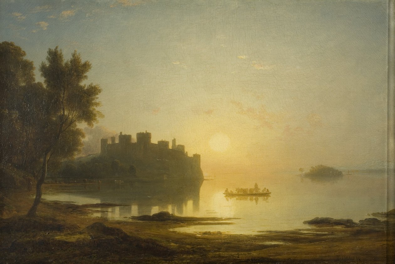 Conway Castle, ca. 1825 (olie på lærred) af Francis Danby