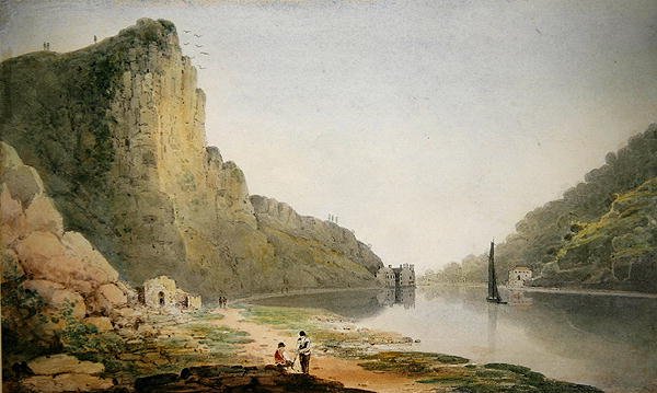 Avon Gorge (akvarel på papir) af Francis Danby