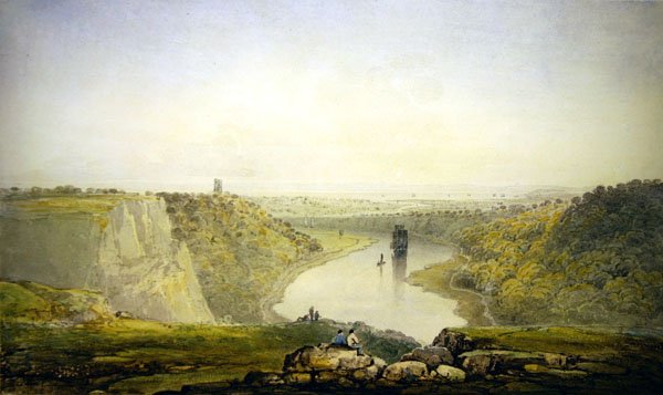 Avon Gorge (akvarel på papir) af Francis Danby