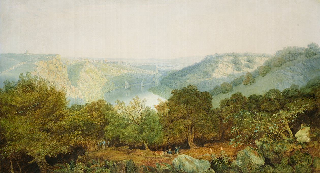 Avon Gorge med Clifton and the Hotwells, Bristol af Francis Danby