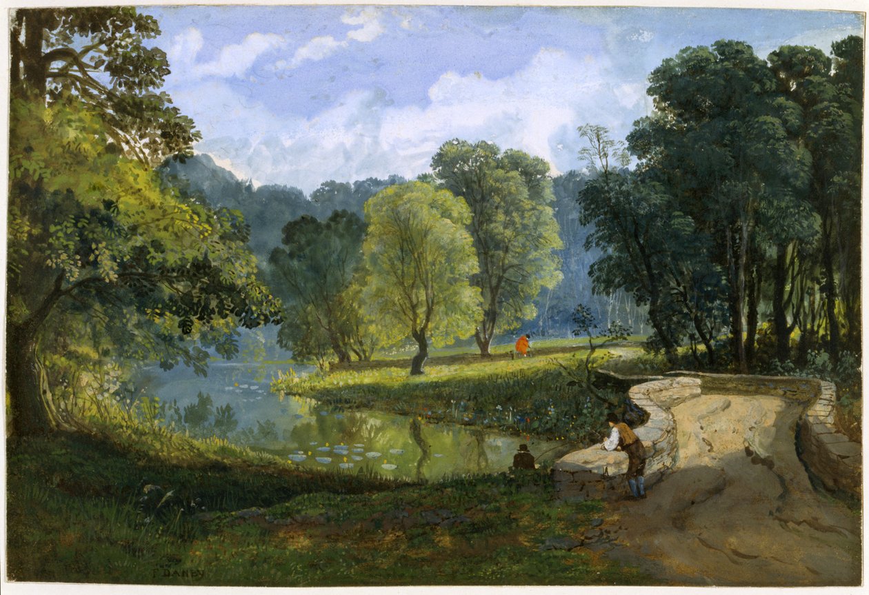 The Frome at Stapleton, ca. 1823 (akvarel og kropsfarve på papir) af Francis Danby