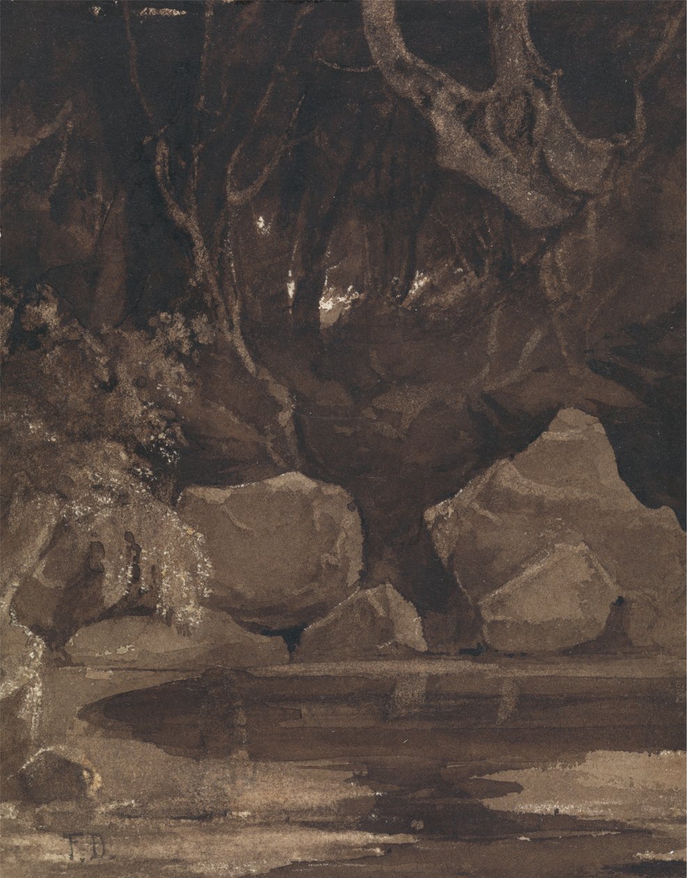 The Haunted Wood af Francis Danby