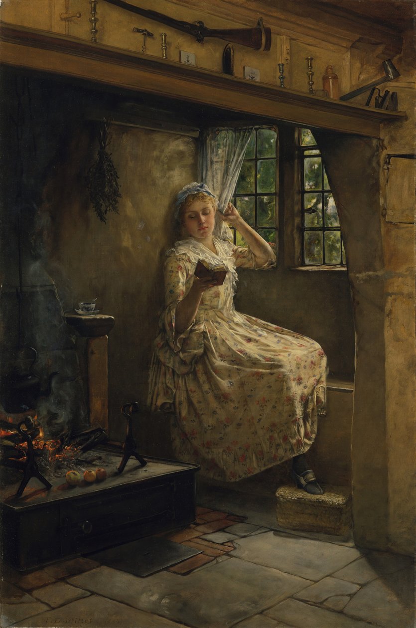 A Cosey Corner, 1884. af Francis Davis Millet