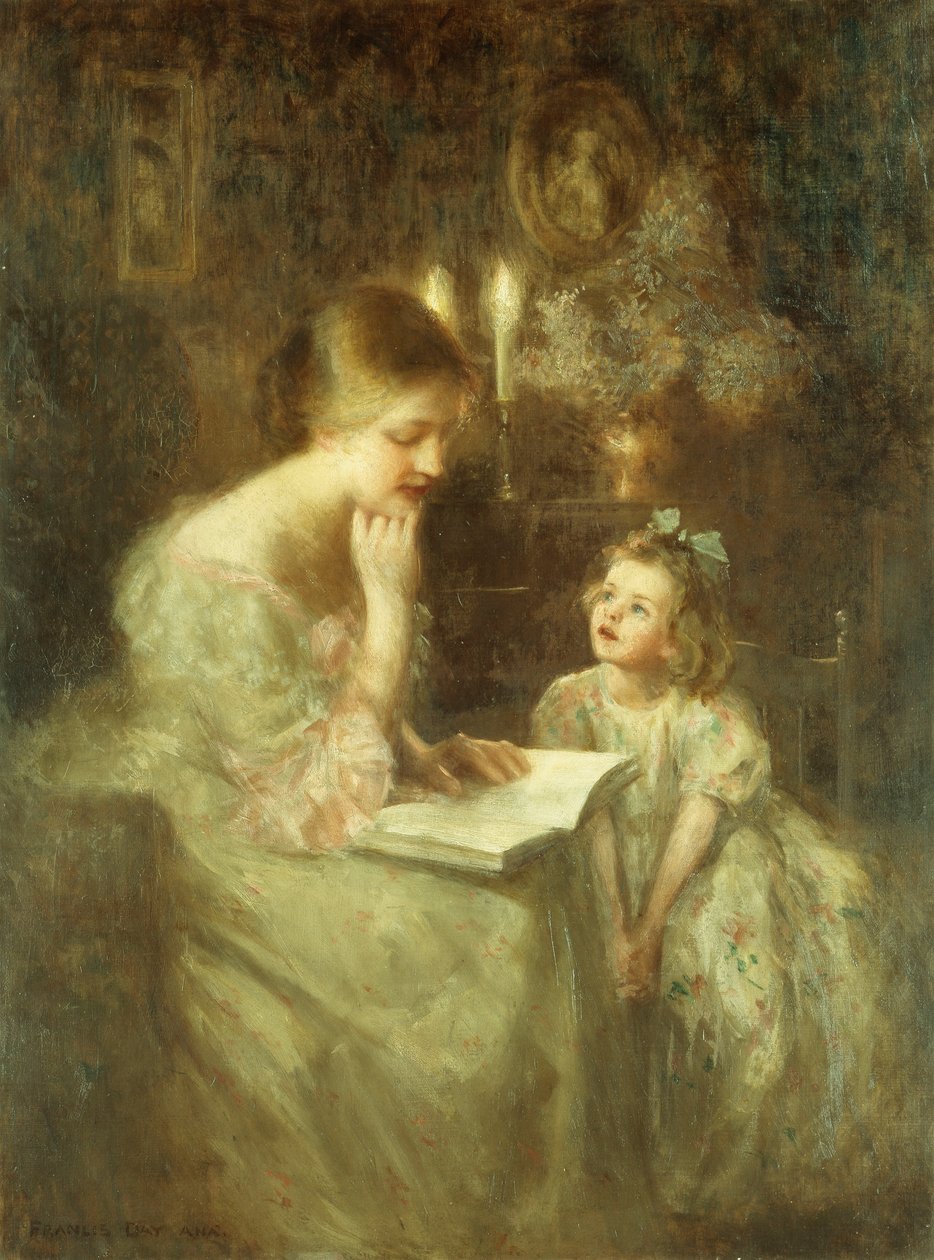 Storytime (olie på lærred) af Francis Day