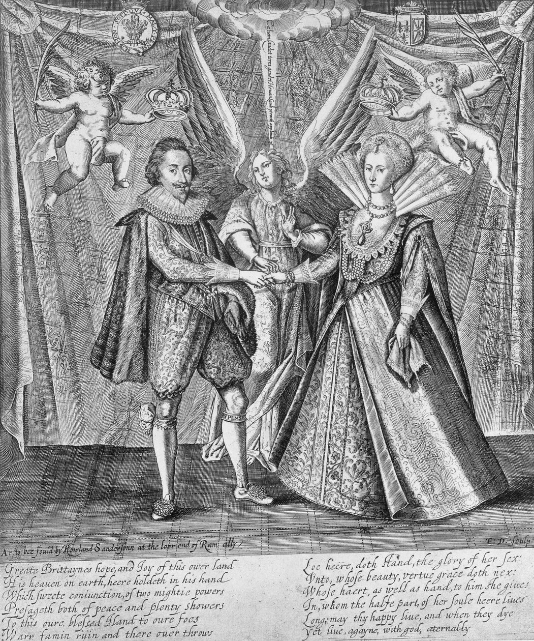 Fejring af brylluppet mellem James VI af Skotland og Anne af Danmark, 1589 c1610-1625 af Francis Delaram