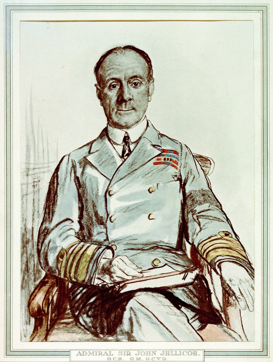 Admiral Sir John Jellicoe, G.C.B., O.M., G.C.V.O. (1859-1935) af Francis Dodd