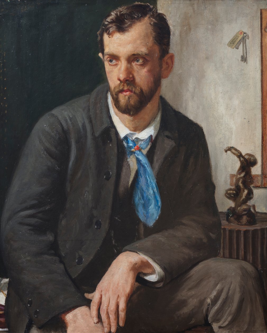 Portræt af Charles Holden (olie på lærred) af Francis Dodd