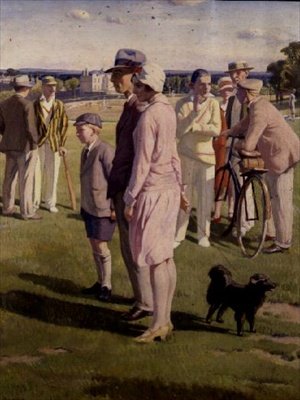 Cricketkampen af Francis Dodd