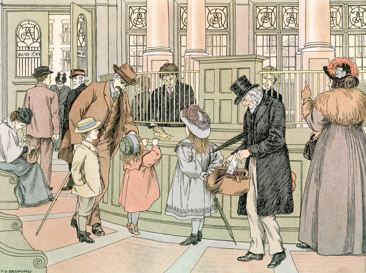 Banken, 1899 af Francis Donkin Bedford
