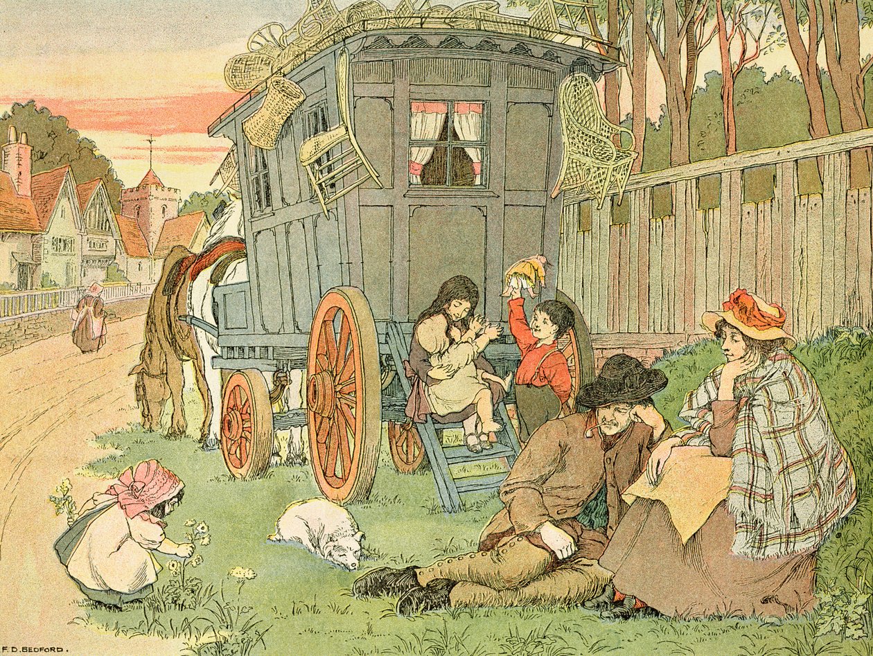 Sigøjnernes campingvogn, fra 