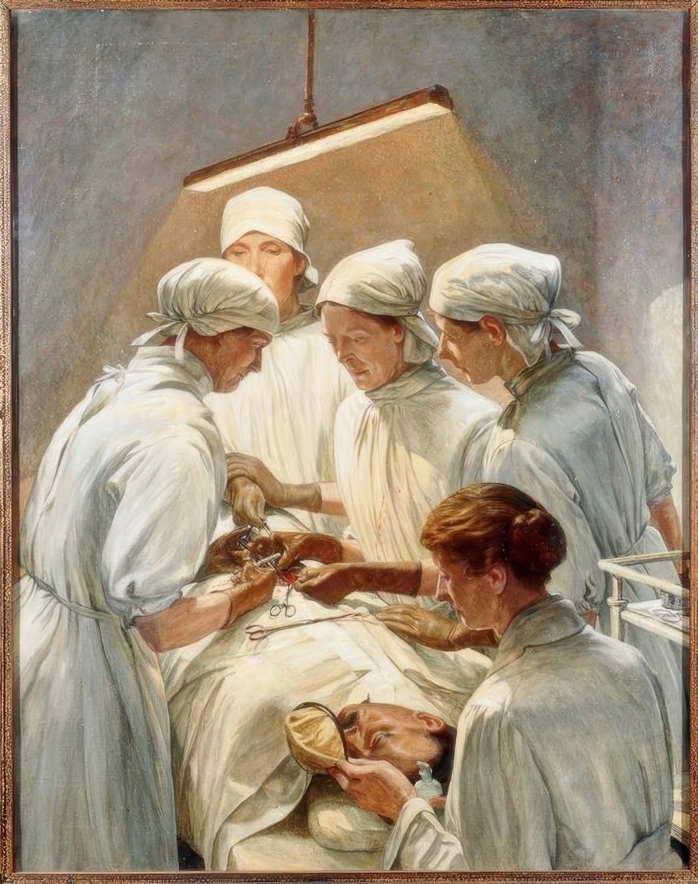 En blindtarmsoperation på militærhospitalet af Francis Edgar Dodd