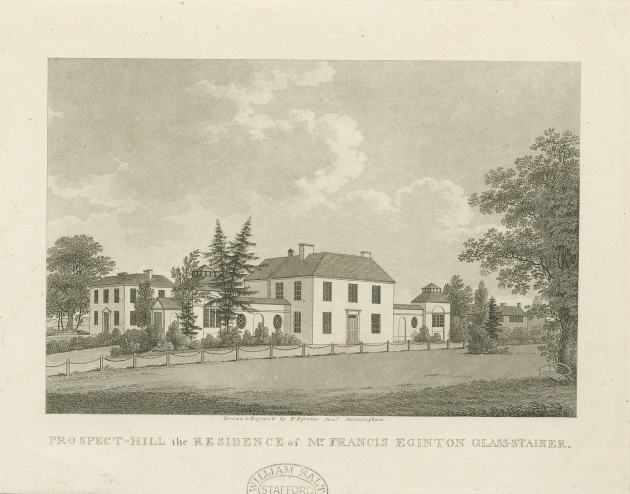 Soho - Francis Egintons hus: akvatintegravering, nd [c 1798] (tryk) af Francis Eginton
