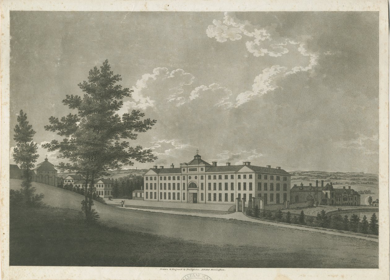 Soho Manufactory: akvatintegravering, nd [c 1798] af Francis Eginton