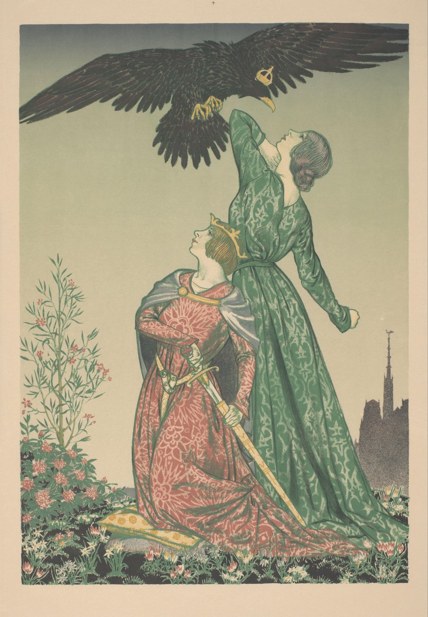 To kvinder angrebet og en kronørn United Defense Against Aggression (original titel) Great War: Britain