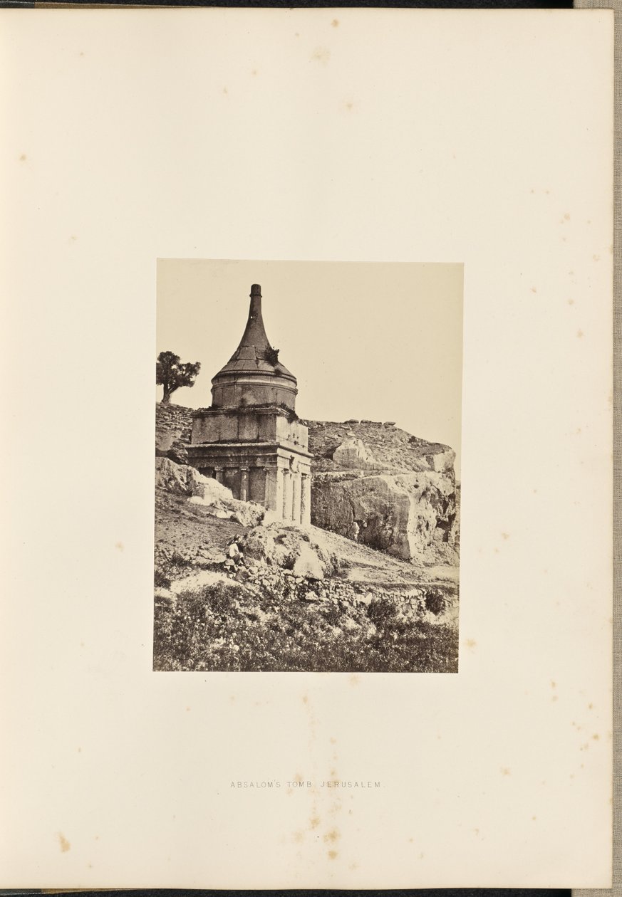 Absaloms grav, Jerusalem af Francis Frith