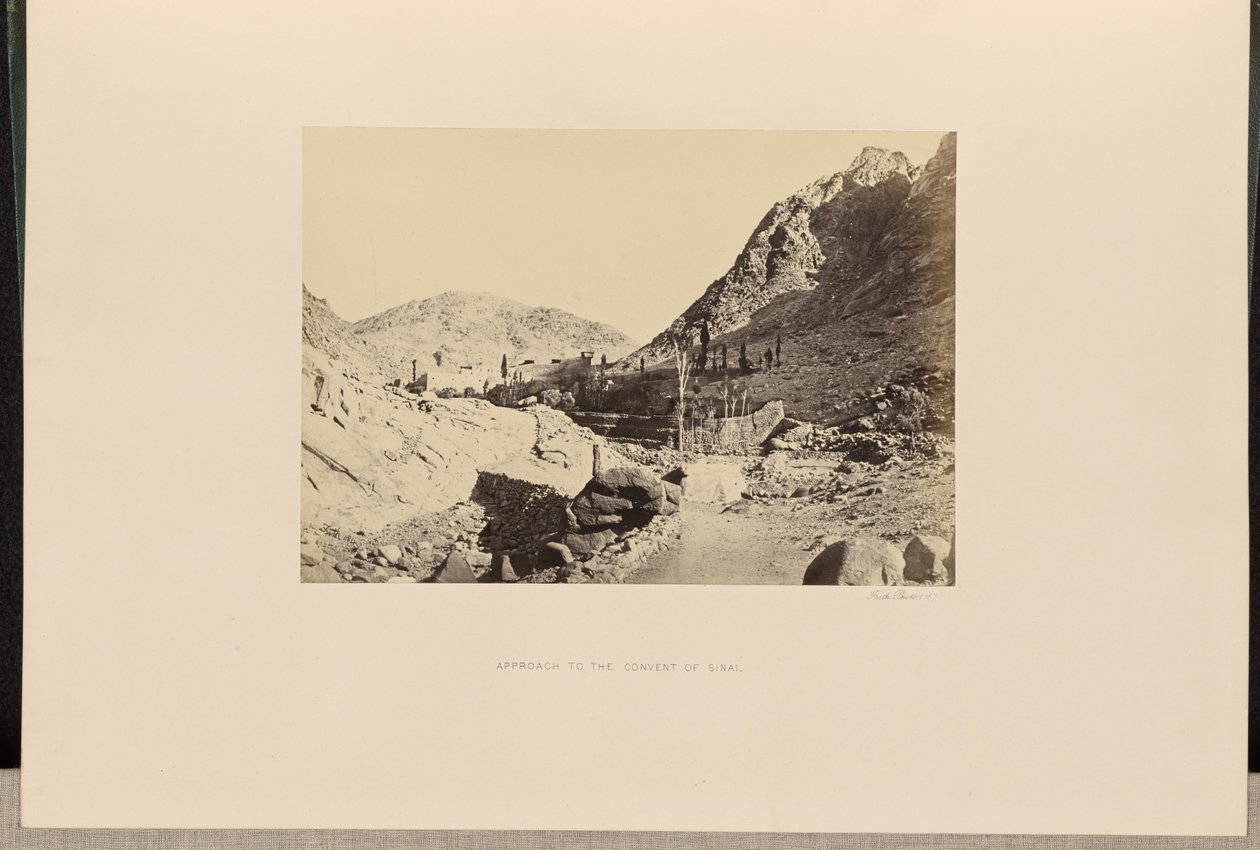Tilkørsel til Sinai-klosteret af Francis Frith