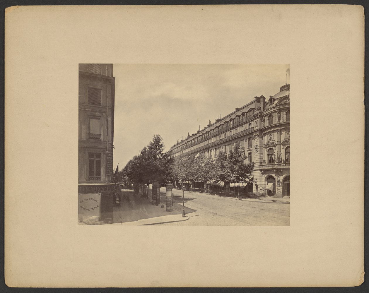 Boulevard des Capucines, på hjørnet af Rue Louis le Grand, Paris af Francis Frith