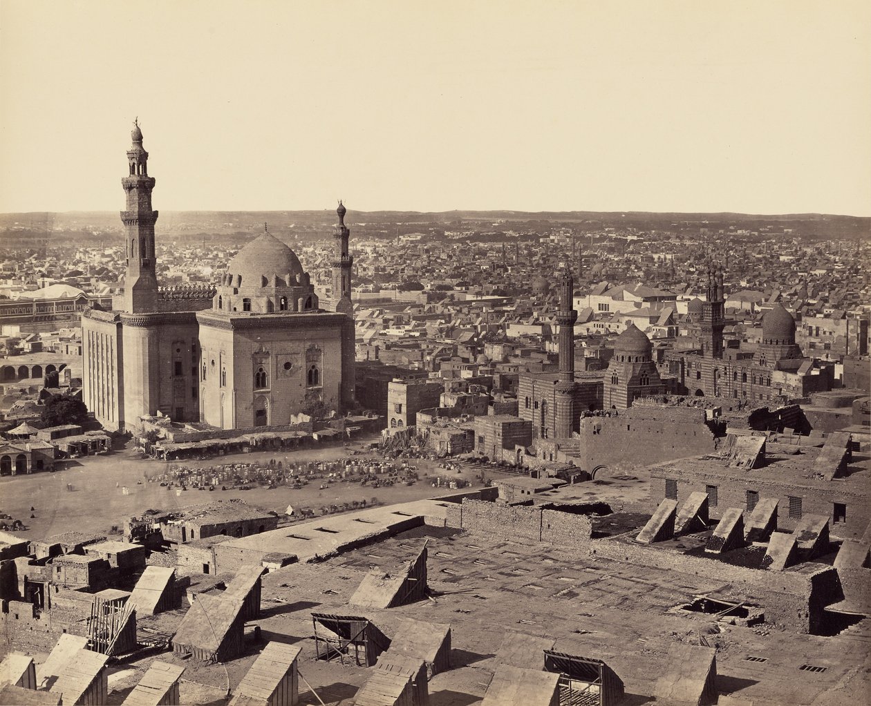 Cairo set fra citadellet. Første udsigt af Francis Frith