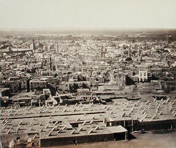 Cairo, fra citadellet, ca. 1856-58 (albumenprint) (se også 170812) af Francis Frith