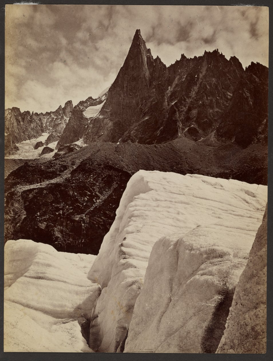 Chamounise, Aiguille du Dru af Francis Frith