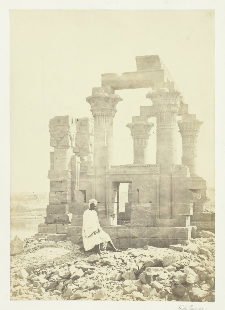 Tidlig morgen i Wady Kardassy, Nubia, 1857. af Francis Frith
