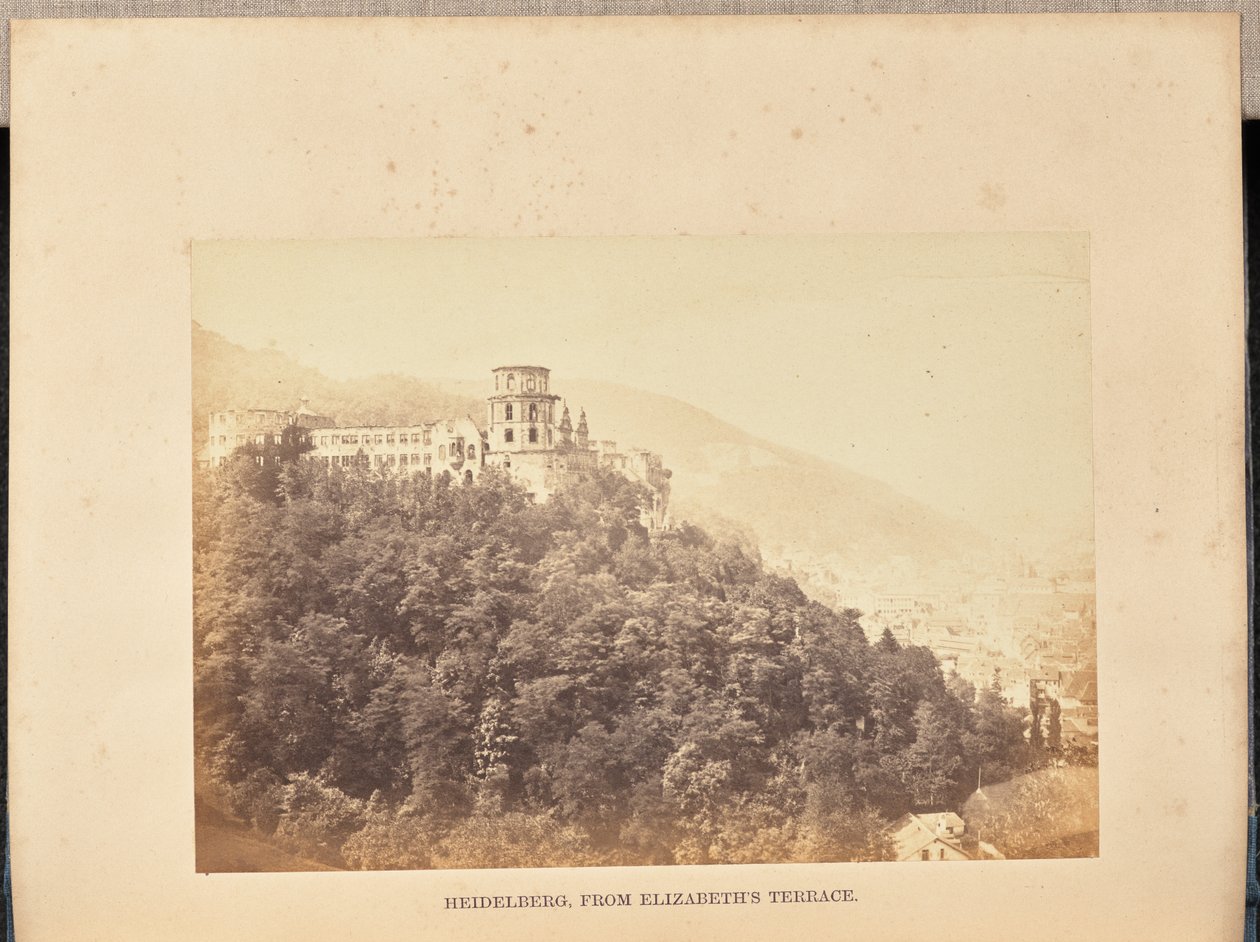 Heidelberg, fra Elizabeths Terrasse af Francis Frith